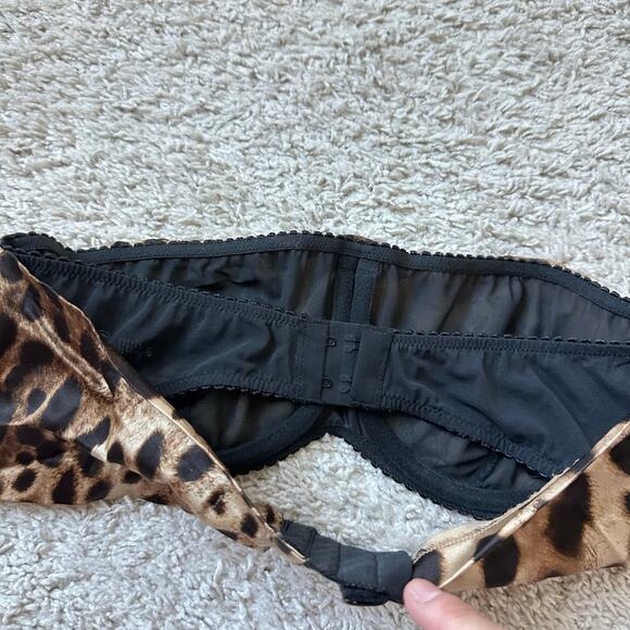 RARE Dolce & Gabbana x SKIMS Silk Leopard Bandeau Size Medium - Picture 8 of 9